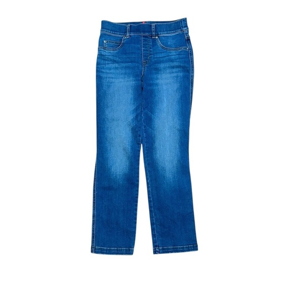 Spanx Ankle Straight Leg Jeans in Vintage Indigo Medium Wash Denim 20356Q Size S - Picture 2 of 11